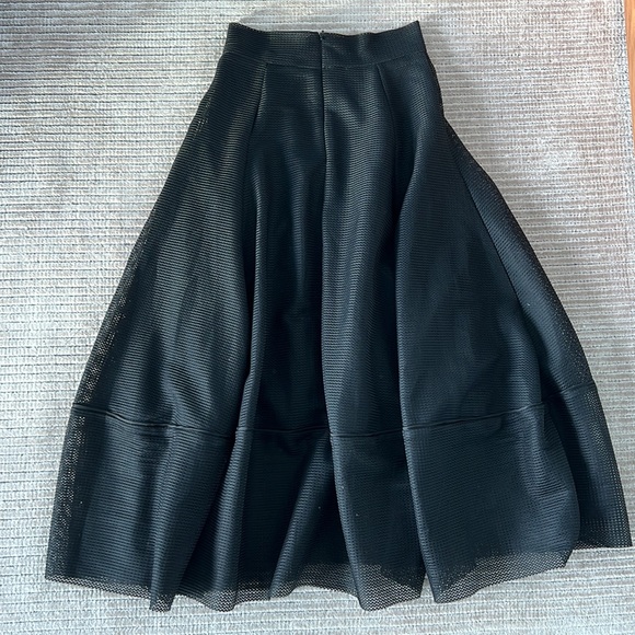 MAJE BLACK LACE MIDI SKIRT - Picture 3 of 5